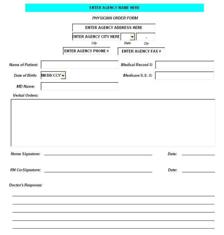 physician order form template physician order form physician order form template physician order form